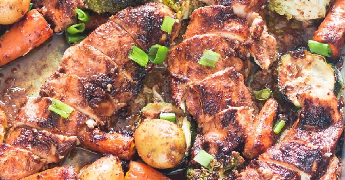 Teriyaki Sheet Pan Chicken Dinner