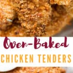 Crispy Oven Baked Chicken Tenders will blow your mind and taste buds. We are talking about super crispy chicken tenders with addictive Parmesan coating to it and they are BAKED! It tastes just like fried chicken but only baked!