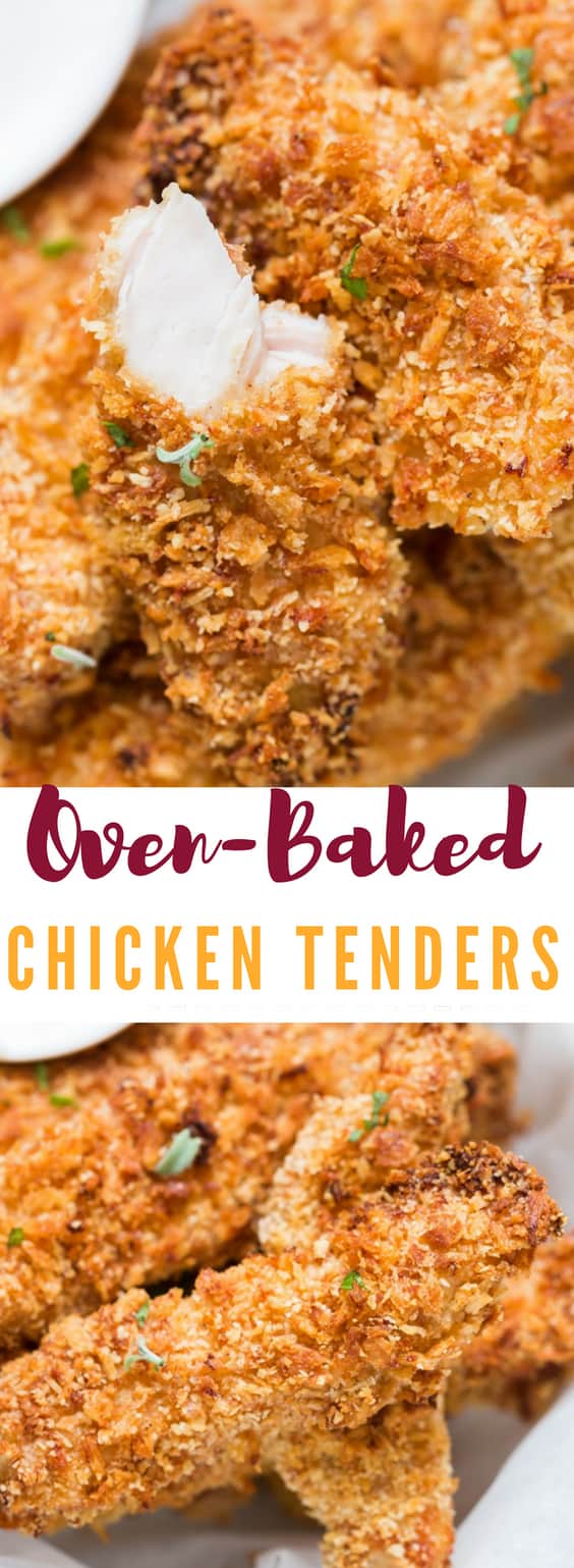 Crispy Oven Baked Chicken Tenders Recipe CurryTrail