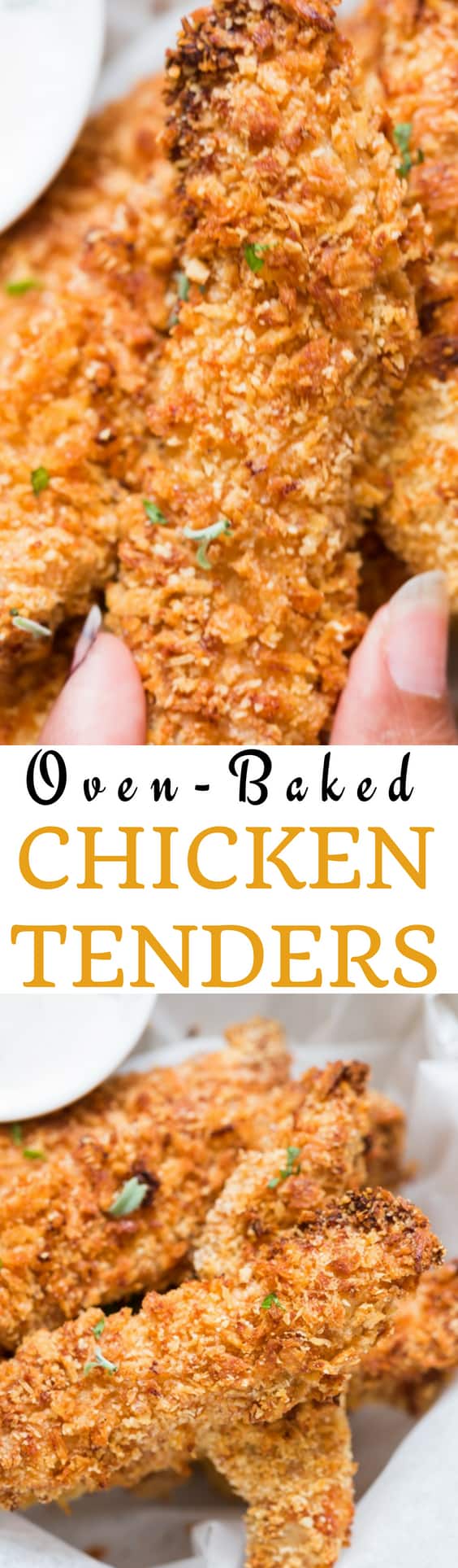 Baked chicken tenders with Parmesan crust is an irresistible finger food or sides on your salads or pasta. Using panko bread crumbs and Parmesan makes these baked chicken truly crispy. Word of caution - these are super addictive! Can be served as finger food, or sides for salads and pastas.