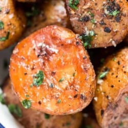 instant pot potatoes roasted with garlic butter and herbs