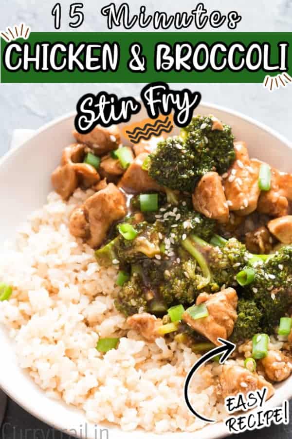 15 Minutes Chicken And Broccoli Stir Fry Curry Trail