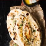 Homemade Naan Bread with Text Overlay