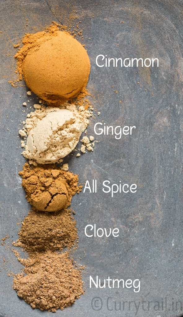 all spices for homemade pumpkin pie spice