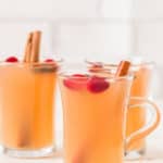 Instant pot spiced apple cider with text overlay