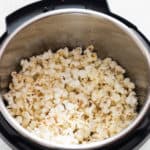 instant pot popcorn with text overlay