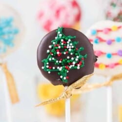 Christmas OREO pops are super cute and easy to make