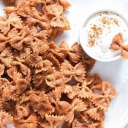 crispy pasta chips