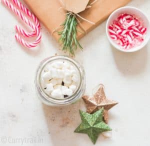 making Homemade hot chocolate mix 