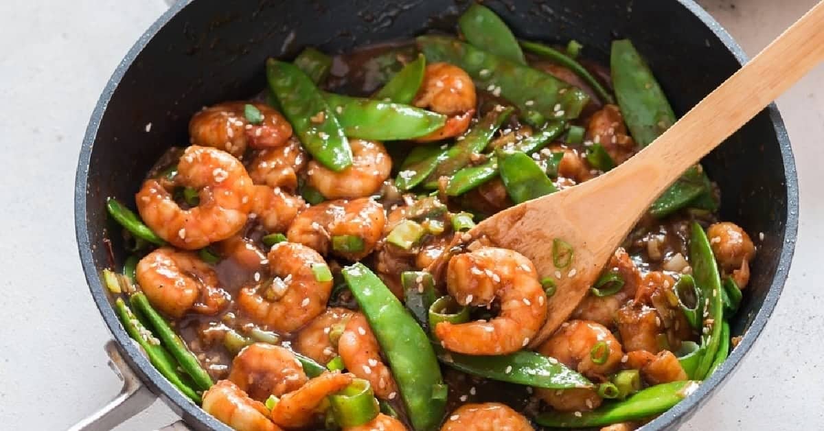 Healthy Shrimp Stir Fry With Snow Peas - Currytrail