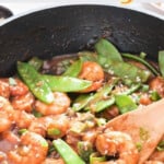 15 minutes shrimp stir fry with snow peas