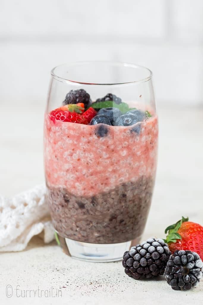 basic chia seed pudding served 5 ways