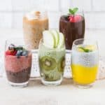 basic chia seed pudding served 5 ways