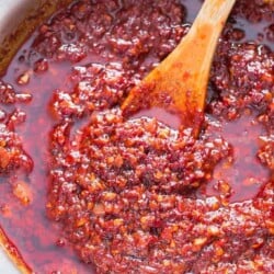 Homemade Spicy Schezwan Sauce is delicious Indo-Chinese Chili garlic sauce that can be used in stir fried rice or noodles