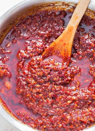Homemade Spicy Schezwan Sauce is delicious Indo-Chinese Chili garlic sauce that can be used in stir fried rice or noodles