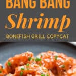 bang bang shrimp copycat recipe with text overlay
