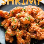 bonefish grill copycat bang bang shrimp on black plate with text