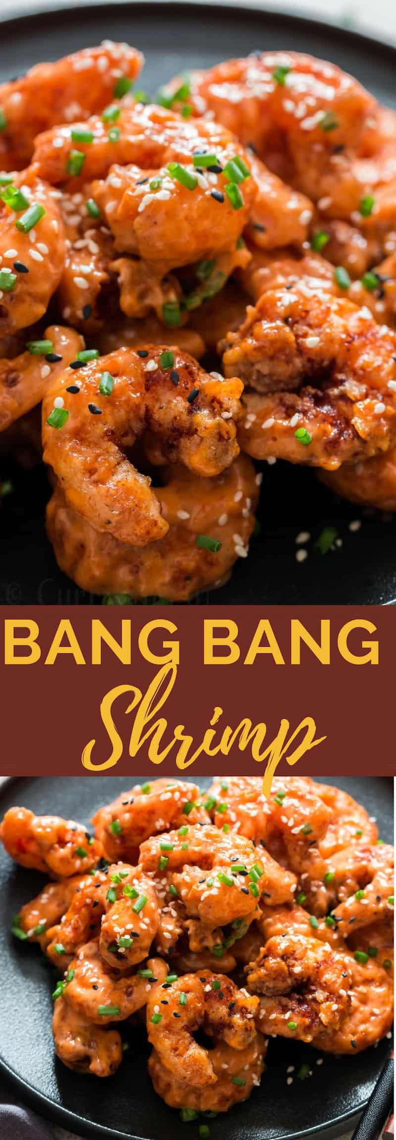 bang bang shrimp copycat recipe with text overlay