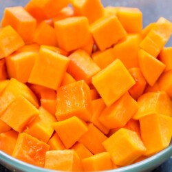 a complete guide on how to peel and cut butternut squash
