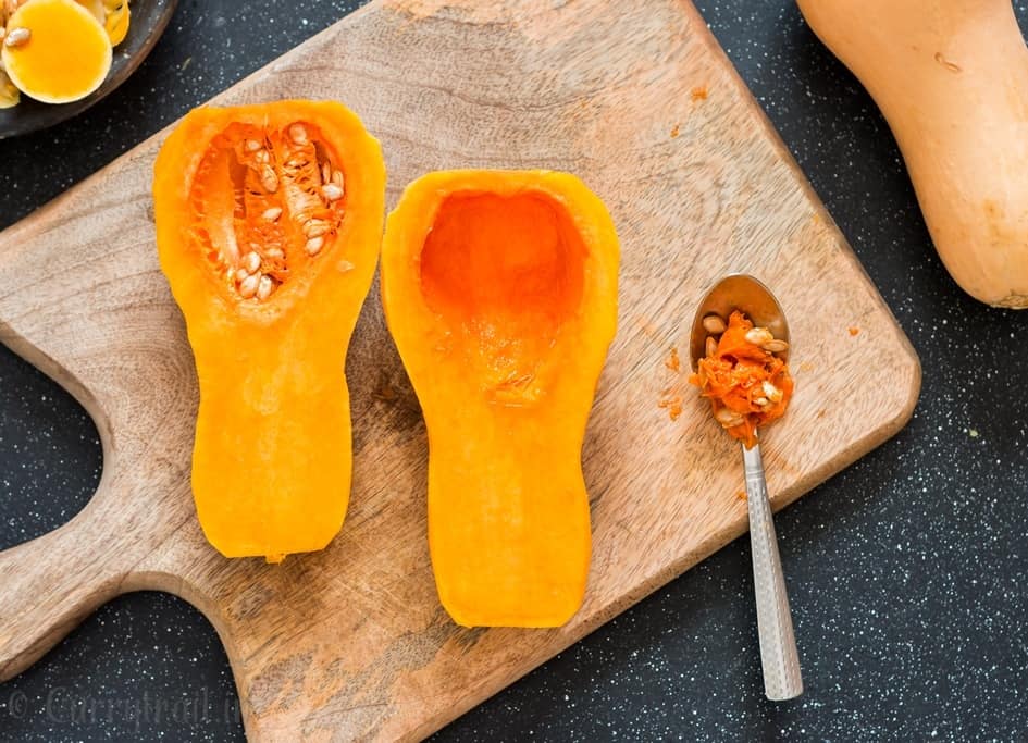 a complete guide on how to peel and cut butternut squash