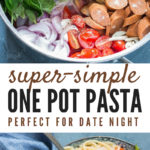 one pot pasta is life saver weeknight dinner. Everything, even the pasta gets cooked in the same pot