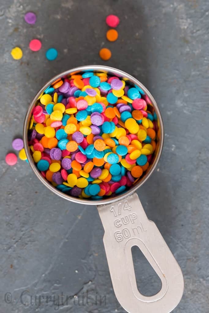 special sprinkles for white chocolate fudge