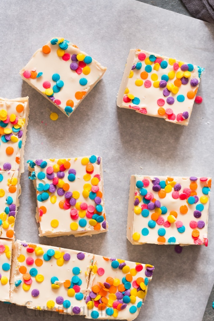 2 ingredient white chocolate fudge is perfect sweet treat that is rich and fudge-y