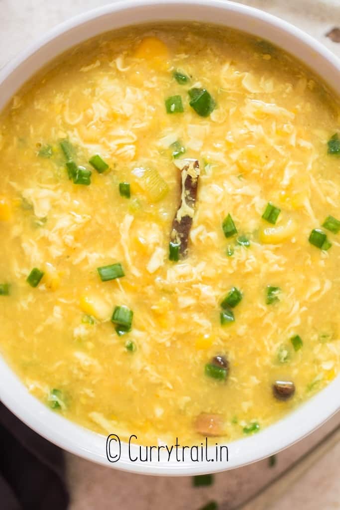 Chinese style egg soup
