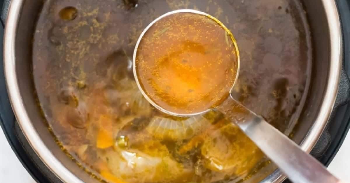 Instant Pot Bone Broth (Made From Kitchen Scraps) CurryTrail