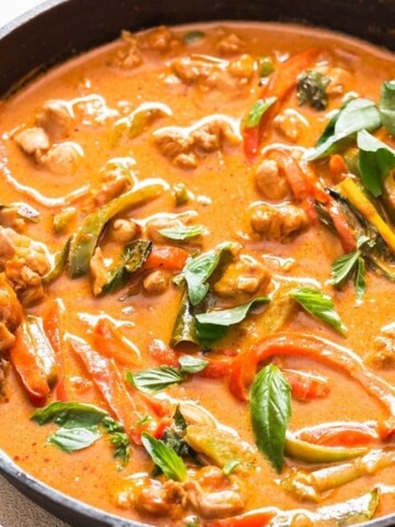Thai panang chicken curry