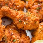 southern fried chicken with text overlay