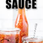 sweet chili sauce in 3 jars with text
