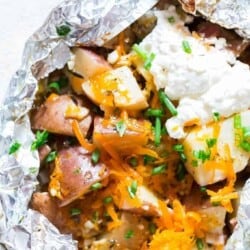 grilled potatoes in foil packets perfect for summer grilling