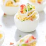 deviled eggs with bacon is great Easter appetizer