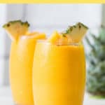 anti-inflammatory pineapple smoothie with text overlay