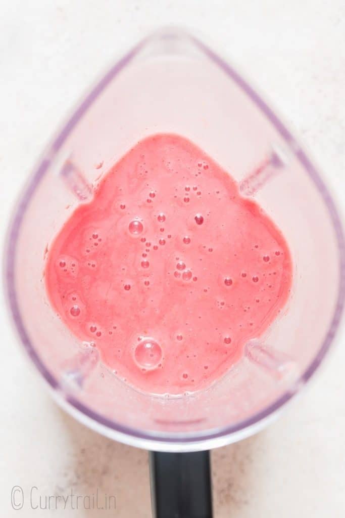 watermelon smoothie in a blender.