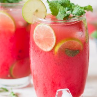 best summer cocktail watermelon mojito recipe served in glasses