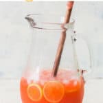 fresh strawberry lemonade recipe with text overlay