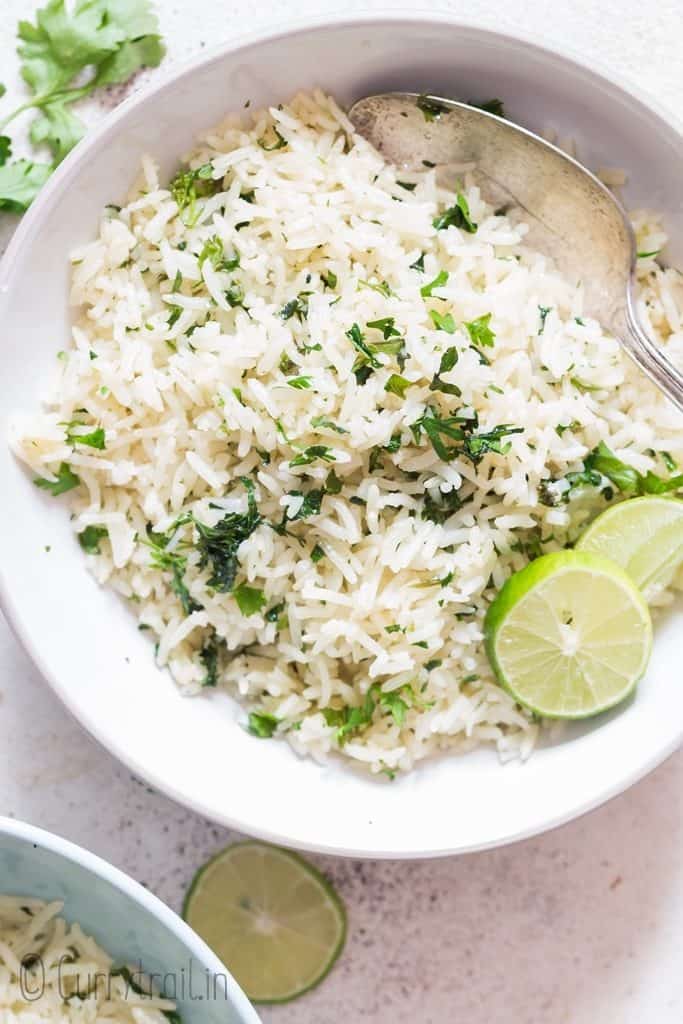 Copycat Chipotle Cilantro Lime Rice Video Currytrail