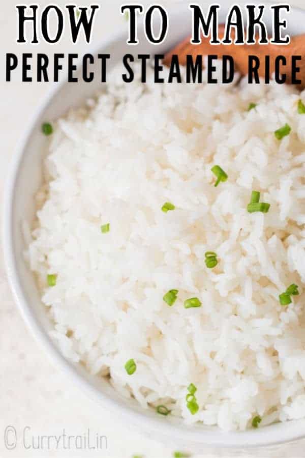 How To Make Perfect Steamed Rice On Stove Top CurryTrail