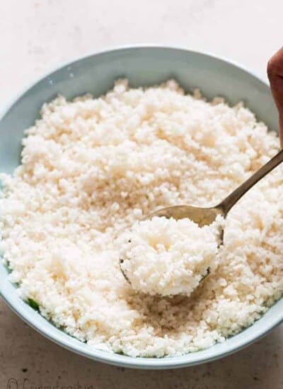 how to make cauliflower rice in food processor