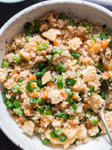 low carb riced cauliflower rice