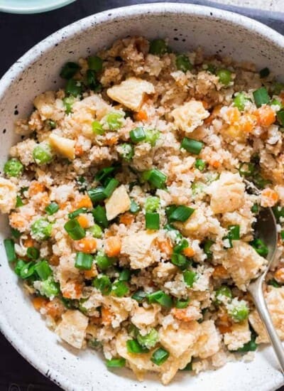 low carb riced cauliflower rice