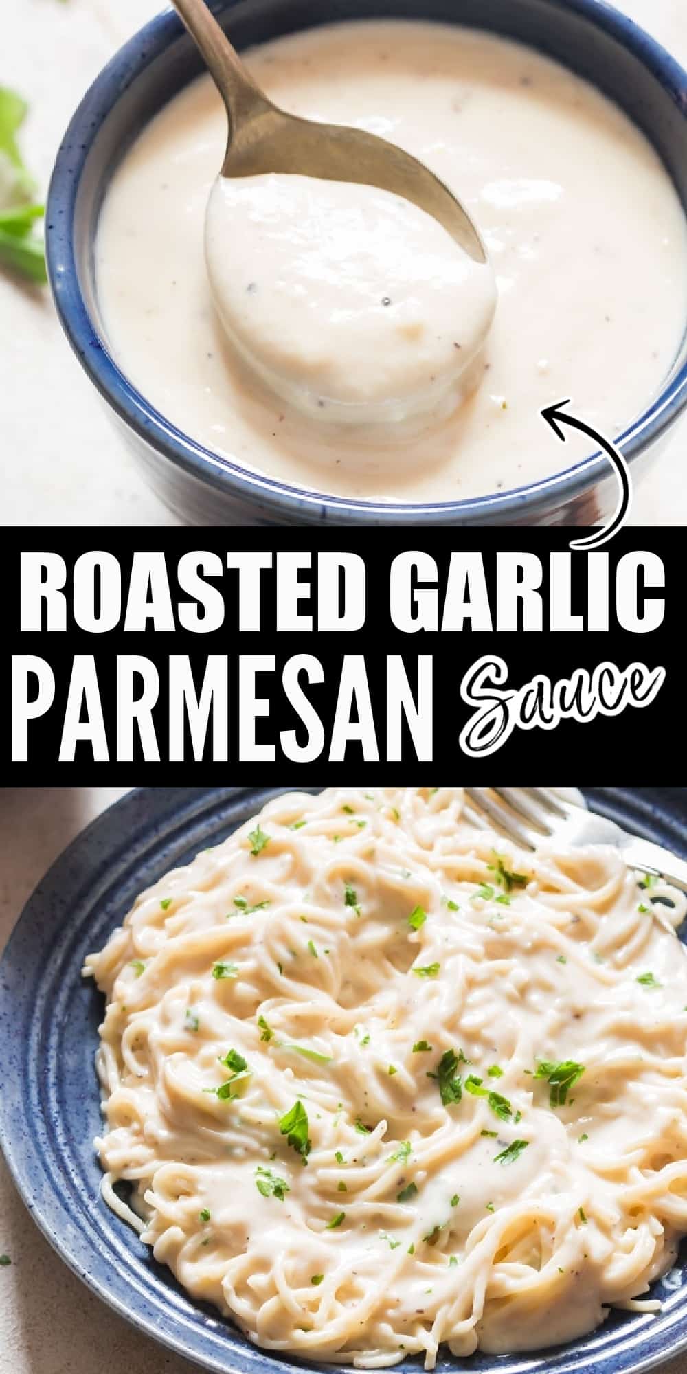Roasted Garlic Parmesan Sauce Recipe CurryTrail
