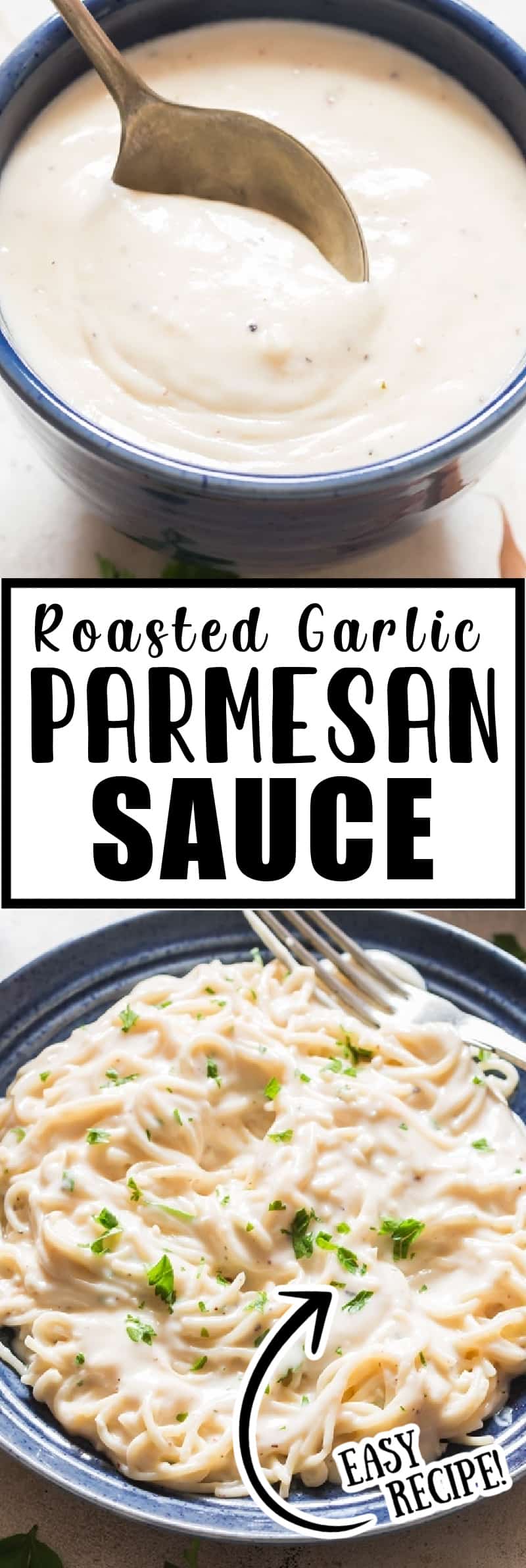 Roasted Garlic Parmesan Sauce Recipe CurryTrail