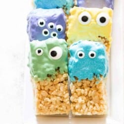 monster halloween rice krispie treats