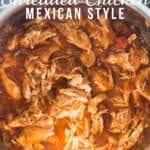 instant pot shredded chicken with text overlay
