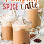 homemade pumpkin spice latte recipe in 3 cups