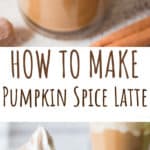 pumpkin spice latte with text overlay