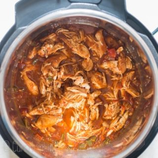 shredded Mexican chicken in instant pot